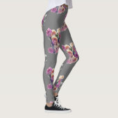 LEGGINGS ROSE BUOQUET FLEURS (Droite)