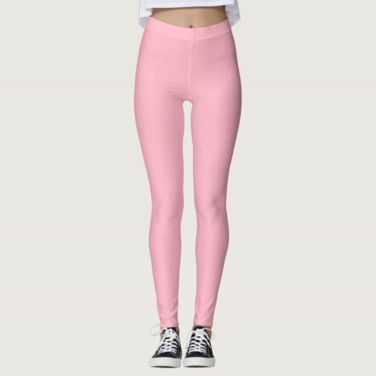 Leggings Rose cerise en fleur (Devant)