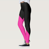 Leggings Rose Chaud et Noir (Gauche)