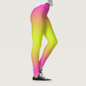 Leggings Rose Chaud et Ombre Jaune Clair (Droite)