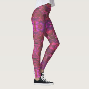 Leggings Rose Chaud Passionné Violet ! Fun Yoga Pant Leggin