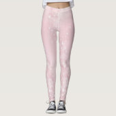 Leggings rose clair étincelant (Devant)