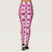 Leggings rose coloré abstrait (Dos)