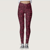 Leggings Rose de Bourgogne (Devant)