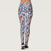 Leggings Rose de chien et papillons (Dos)
