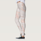 Leggings Rose de luxe Pink Blush Parties scintillant Marble (Gauche)