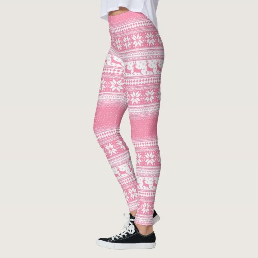 Leggings Rose de Noël (Gauche)