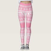 Leggings Rose de Noël (Devant)