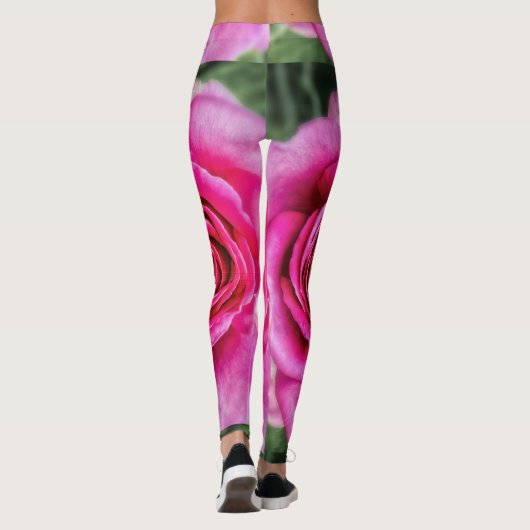 Leggings Rose de roses indien (Dos)