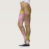 Leggings Rose de saison printanière Abstrait (Gauche)