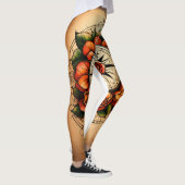 Leggings Rose de style tatouage boussole belle évocation es (Droite)