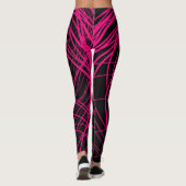 Leggings Rose de tourbillonnement de complexe - guêtres (Dos)