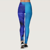 Leggings Rose Dewdrop bleu (Dos)
