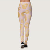 Leggings Rose d'or Poster de animal Cheetah (Dos)