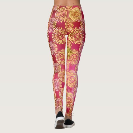 Leggings Rosé doré (Dos)