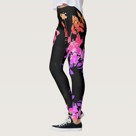 Leggings Rose dynamique vintage (Gauche)