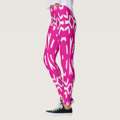 Leggings rose élégant "Ratti_Creative_Arts" (Gauche)