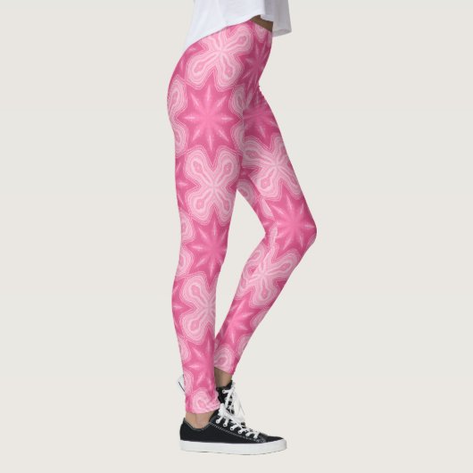 Leggings Rose Et Blanc (Droite)
