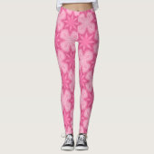 Leggings Rose Et Blanc (Devant)