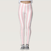 Leggings rose et blanc bébé (Devant)