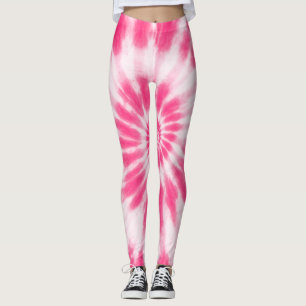Leggings Rose et Blanc ludiques : Amusement coloré pour la