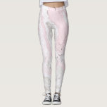 Leggings Rose et gris Faux Marbre Moderne<br><div class="desc">Des leggings modernes et uniques qui présentent des imprimés en marbre rose et gris. D'autres couleurs sont disponibles.</div>
