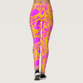 Leggings rose et jaune (Dos)