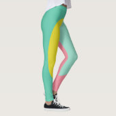 Leggings Rose et vert ovale (Droite)