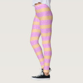 Leggings Rose Géométrique (Gauche)