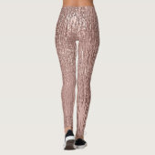 Leggings Rose Gold Faux Metallic Streak (Dos)