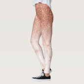Leggings Rose Gold Glam Parties scintillant Sparkle Ombre M (Gauche)