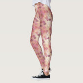 Leggings Rose Gold Shimmer Mermaid Échelle Motif (Gauche)