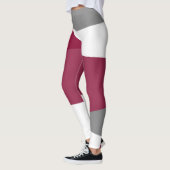 Leggings Rose Gris et Blanc (Gauche)