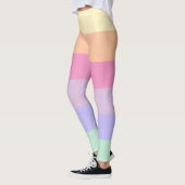 Leggings Rose Jaune Orange Bleu Vert Violet Femmes (Gauche)