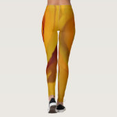 Leggings Rose jaune orange rose rose romantique (Dos)