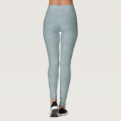Leggings Rose Line-Art au Sage Doux (Dos)