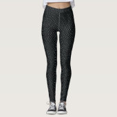 Leggings Rose magique noir (Devant)