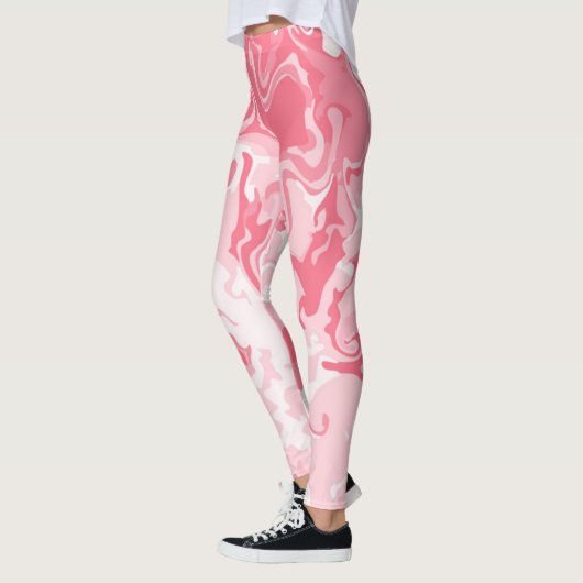 Leggings Rose marbré (Gauche)