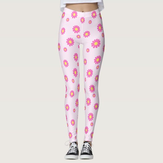 Leggings Rose marguerite (Devant)
