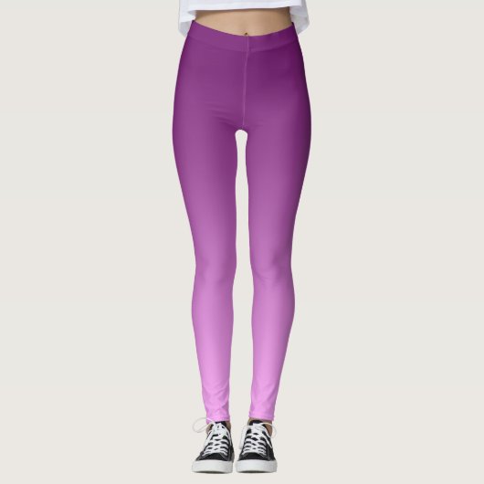 Leggings Rose neutre et gris clair (Devant)