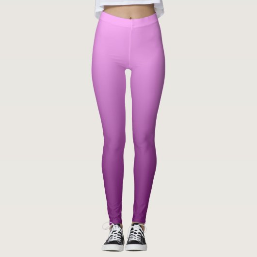 Leggings Rose neutre et lisse (Devant)