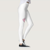 Leggings Rose noir blanc de guêtres de bout couvert par (Droite)