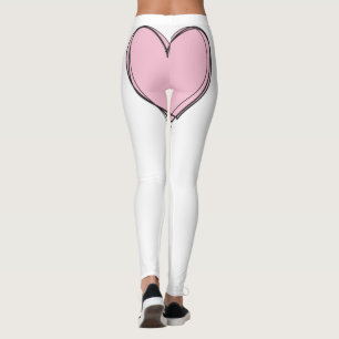 Leggings Rose noir blanc de guêtres de bout couvert par