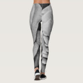Leggings Rose noire et blanche (Dos)
