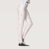 Leggings Rose-or points motif beige arrière - plan (Droite)