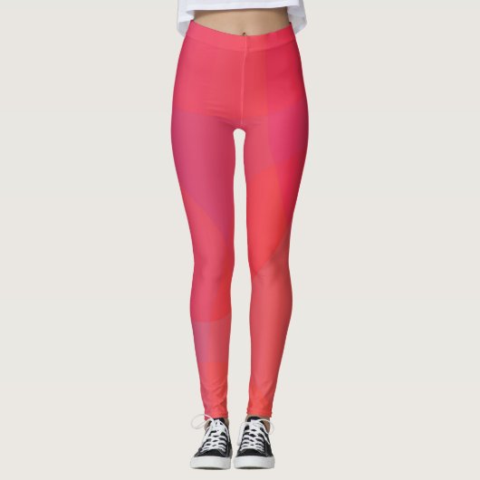 Leggings rose, orange, moderne, simple, cool, art tendance (Devant)