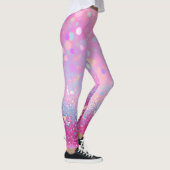 Leggings Rose pâle avec effet brillant (Droite)