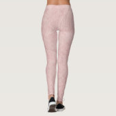Leggings Rose Pâle Uni Texturé (Dos)