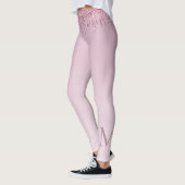 Leggings Rose Parties scintillant Lecteurs Monogramme Perso (Gauche)