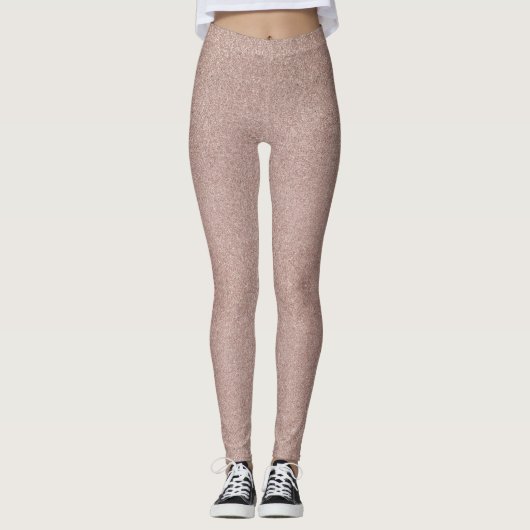 Leggings Rose Parties scintillant or Metallic Joli Fille Sp (Devant)